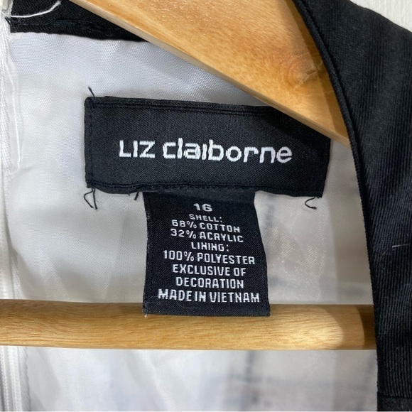 Liz Claiborne Tweed Plaid Window Pane Sleeveless Tank Top Midi Dress Size 16 - Picture 3 of 6